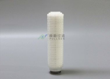 Cartuccia di filtro farmaceutica pieghettata PTFE sterile dal gas di aria dei filtrante OD 2,7&quot;