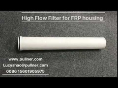 High flow filter for FRP housing