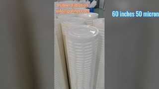 Cartuccia filtrante ad alto flusso da 60 pollici e 50 micron per il trattamento dell'acqua