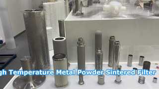 Cartuccia filtrante sinterizzata con polvere metallica per alte temperature