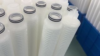 Cartucce filtranti per acqua pieghettate in polipropilene da 40 pollici con tappo terminale 226/aletta