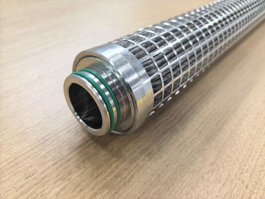 Cartuccia di filtro in acciaio inossidabile 316L con grande area di filtrazione e resistenza alle alte temperature