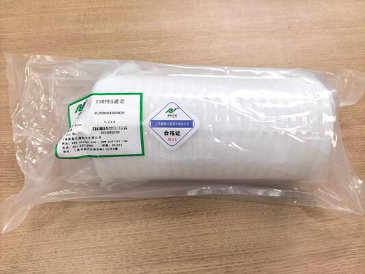 Cartuccia filtrante ad alto flusso serie 130 con area di filtraggio di 2,2 m² e capacità di flusso di 200 l/min per la filtrazione con processo a umido