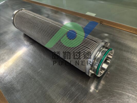 Cartuccia filtro pieghettata da 10 pollici in acciaio inossidabile 316L sinterizzato in feltro di fibra, prodotta in Cina, per filtrazione industriale ad alta pressione