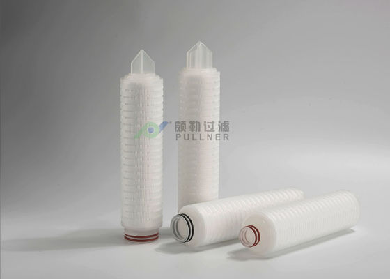 0,22 micron pp/poliestere/cartuccia di filtro pieghettata fibra di vetro per il sistema di sicurezza del RO