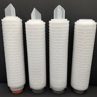 Cartuccia di filtro pieghettata a 10 pollici cartuccia di filtro pieghettata pp a 2,5 pollici da 0,45 micron