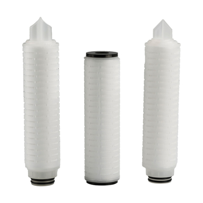 0.45um PP Pleated Filter with Polypropylene End Caps Pore Size 0.1um-60um Max Temp 82°C