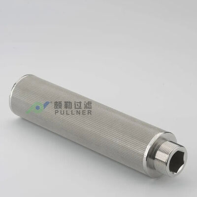 Cartuccia di filtro a maglia sinterizzata in acciaio inossidabile da 316L da 10 pollici, resistente alle alte temperature e alla corrosione per applicazioni ad alto flusso