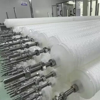 Cartuccia filtrante plissettata per acqua di condensa da centrale elettrica da 70'' con media in polipropilene per filtrazione ad alto flusso