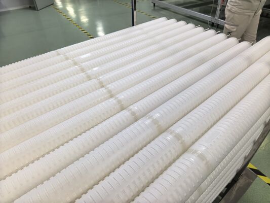 70 pollici di lunghezza Materiale polipropilene (PP) PHFZ ad alto flusso Cartuccia di filtro di lucidatura a condensa