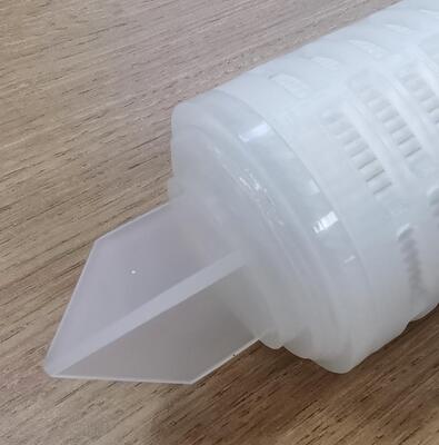 Cartuccia filtrante pieghettata in PTFE da 40 pollici con membrana in PTFE per filtrazione di prodotti chimici e liquidi ad alta purezza a portata elevata
