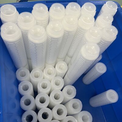 ELPP Series Electronic Grade Low Extractable Adhesive-Free High Purity PP Nano Fiber Filter Cartridge with 0.1-25μm Filtration Precision