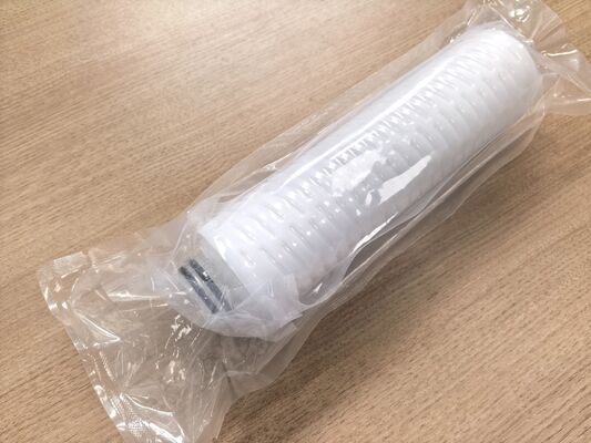 Cartuccia di filtro PVDF resistente alla corrosione con resistenza ad alte temperature e membrana idrofila in PTFE per filtrazione chimica