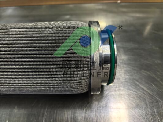 Cartuccia filtro pieghettata da 10 pollici in acciaio inossidabile 316L sinterizzato in feltro di fibra, prodotta in Cina, per filtrazione industriale ad alta pressione