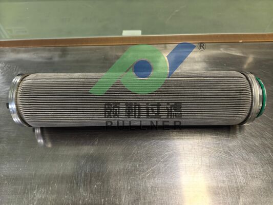 Cartuccia filtro pieghettata da 10 pollici in acciaio inossidabile 316L sinterizzato in feltro di fibra, prodotta in Cina, per filtrazione industriale ad alta pressione