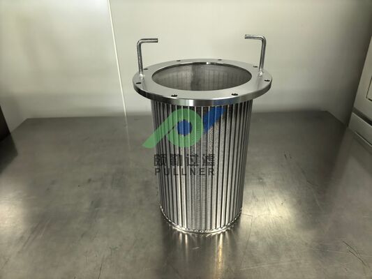 Schermo di filo a cuneo in acciaio inossidabile per filtrazione industriale e elevata resistenza meccanica e temperatura