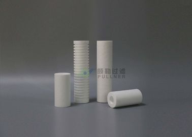 Cartuccia di filtro in fibra di vetro industriale con tappi di PP e tipo di scanalatura
